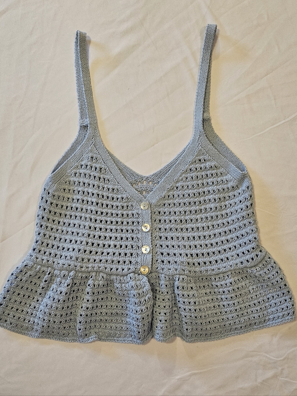 Small Zara Crochet Cropped Top